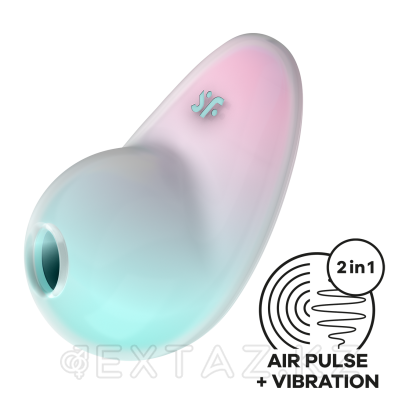 Клиторальный стимулятор Satisfyer Pixie Dust (воздушная стимуляция + вибрация) мятно-розовый от sex shop Extaz