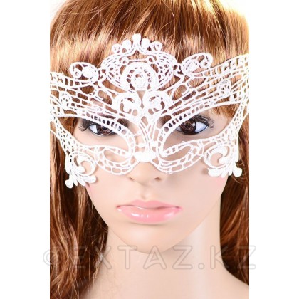 Кружевная белая маска от sex shop Extaz фото 3
