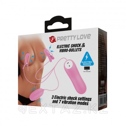 Зажимы с электростимуляцией и виброяйцо Pretty love от sex shop Extaz фото 7