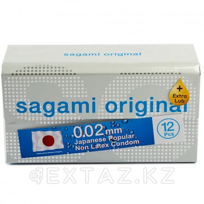 Презервативы полиуретановые SAGAMI Original 002 EXTRA LUB 12 шт. от sex shop Extaz фото 2