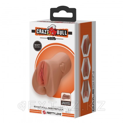 Реалистичный мастурбатор в виде вагины Elena, темный от sex shop Extaz фото 8