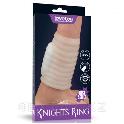 Насадка на пенис с вибрацией Wave Knights Ring  (10*3,7) от sex shop Extaz