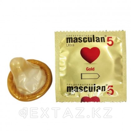 Презервативы MASCULAN 5 ULTRA GOLD № 10 (утонченный латекс золотого цвета) 10 шт. от sex shop Extaz фото 5