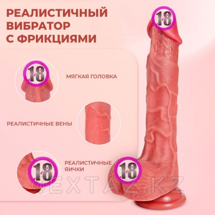 Реалистичный вибратор с фрикциями Baird от sex shop Extaz фото 6