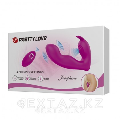 Вибромассажер для точки G с пульсацией и пультом ДУ от sex shop Extaz фото 7