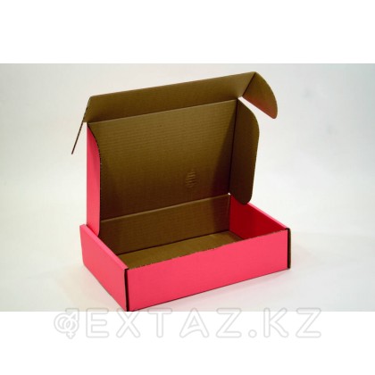 Коробка 315*215*81 розовая микрогофрокартон от sex shop Extaz фото 3
