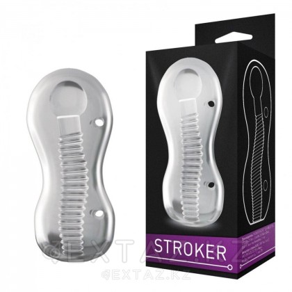 Мастурбатор двухсторонний STROKER 5 прозрачный (13*6 см.) от sex shop Extaz фото 3
