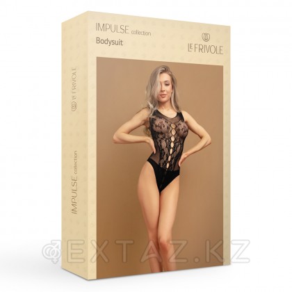 Боди с вырезами на животе и кружевом черного цвета (IMPULSE) (S/XXL) от sex shop Extaz фото 2