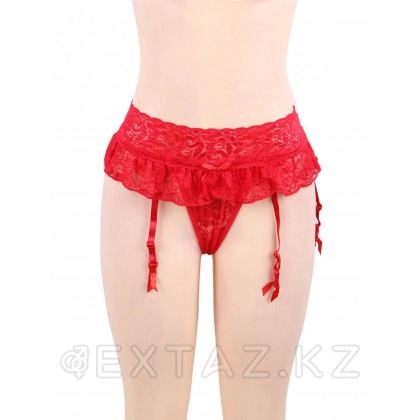 Пояс для чулок кружевной Red Sexy Bow (XS-S) от sex shop Extaz фото 4