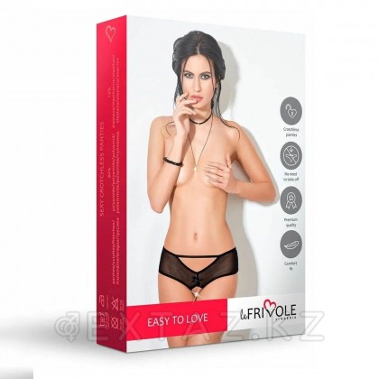 Дерзкие шортики с доступом и шнуровкой Easy to Love (размер L/XL, 46-48) от sex shop Extaz фото 2