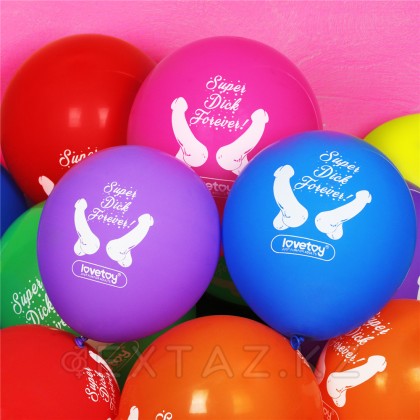 Воздушные шарики Super Dick Forever (с фаллосами) 7 шт. от sex shop Extaz фото 4