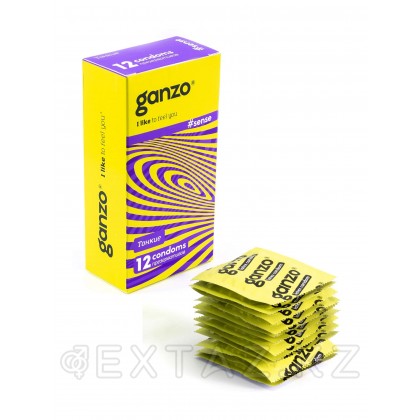Презервативы Ganzo sense 12 шт, тонкие от sex shop Extaz