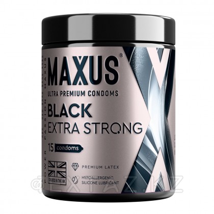 Презервативы MAXUS Extra Strong, утолщенные, черные, 15 шт от sex shop Extaz
