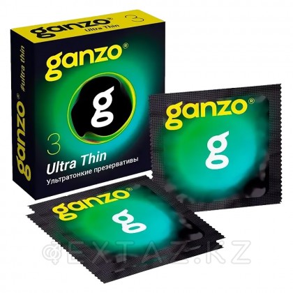 Презервативы ультратонкие Ganzo Ultra Thin Black Edition, 3 шт. от sex shop Extaz фото 3