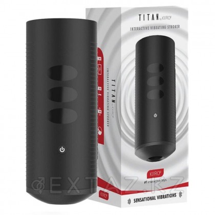 Интерактивный мастурбатор с вибрацией Titan от KIIROO от sex shop Extaz
