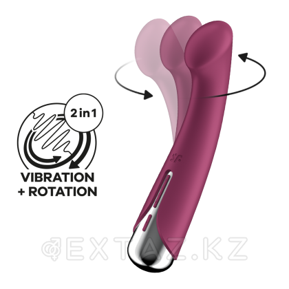 Вибратор для точки G с ротацией Satisfyer Spinning G-Spot 1 красный от sex shop Extaz
