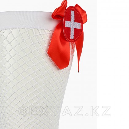 Чулки медсестры в сетку с бантиками (Sense) (S/M) от sex shop Extaz фото 4