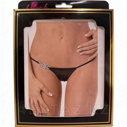 Черные стринги Jeweled, L от sex shop Extaz фото 2