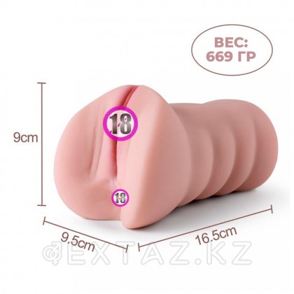 Реалистичный мастурбатор в виде вагины и половых губ Michelle от sex shop Extaz фото 6