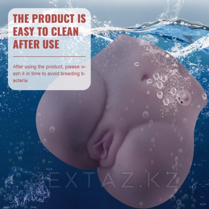 Реалистичный двойной мастурбатор Lore с вибрацией от sex shop Extaz фото 7