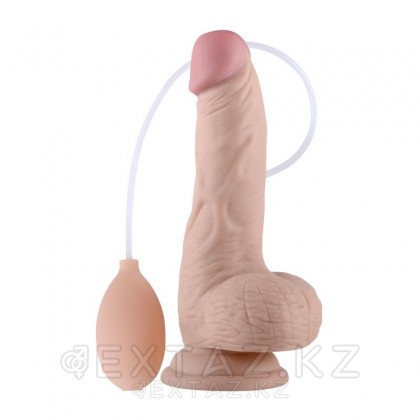 Реалистичный фаллоимитатор Lovetoy (22,9×4,6 см) с имитацией семяизвержения от sex shop Extaz