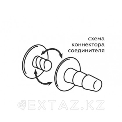 Насадка для страпона HARNESS с коннектером GREEN LINE (180*42) от sex shop Extaz фото 2