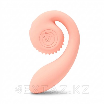 Двойной стимулятор точки G SVibe Snail GIZI персиково-розовый от sex shop Extaz