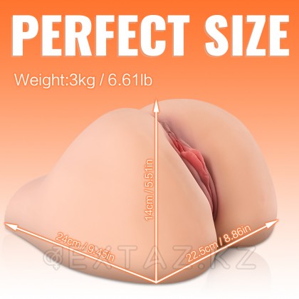 Реалистичный двойной мастурбатор Ashley (вагина+анус) от sex shop Extaz фото 4