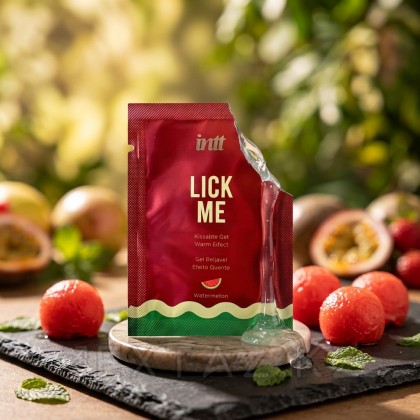 Гель со вкусом арбуза LICK ME с согревающим эффектом от INTT 2 мл (саше) от sex shop Extaz фото 2