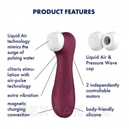 Клиторальный стимулятор Satisfyer Pro 2 Generation 3 с функцией Liquid Air от sex shop Extaz фото 6