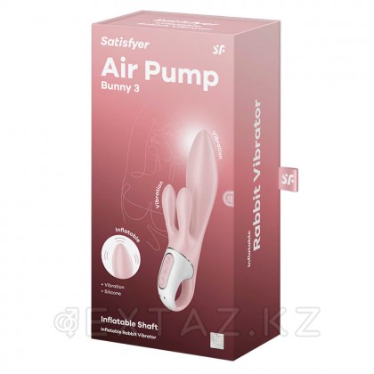 Вибратор-кролик с функцией расширения Satisfyer Air Pump Bunny 3, розовый от sex shop Extaz фото 5