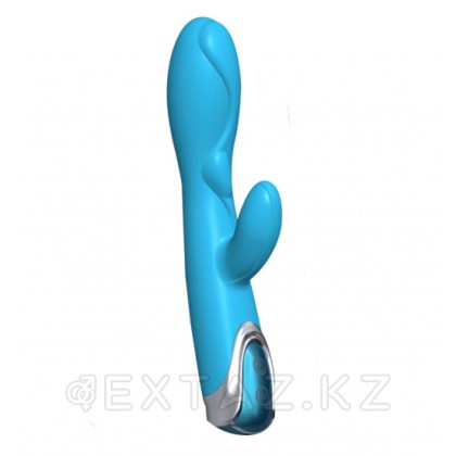 Вибратор с клиторальным стимулятором  Enchanted Bunny голубой от sex shop Extaz