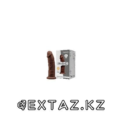 Фаллоимитатор с двойной плотностью Model 2 от SILEXD коричневый (15,4*3,5 см.) от sex shop Extaz фото 4