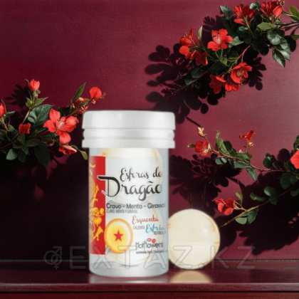 Лубрикант DRAGON BALL на масляной основе в виде 2-х шариков с охлаждающе-разогревающим эффектом. от sex shop Extaz фото 2