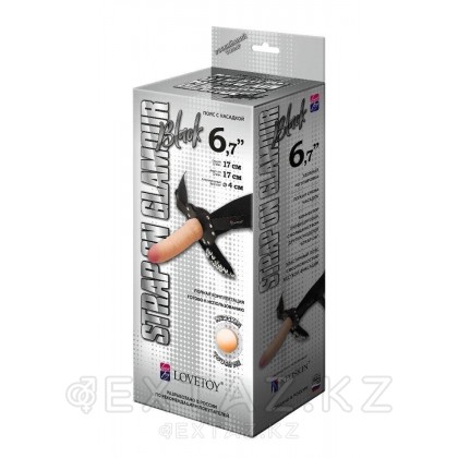 Пояс Glamour black с насадкой от sex shop Extaz фото 4