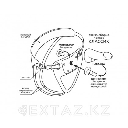 Насадка на Harness с вибрацией UNICOCK 6