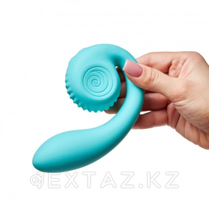 Двойной стимулятор точки G SVibe Snail GIZI цвет тиффани от sex shop Extaz фото 12