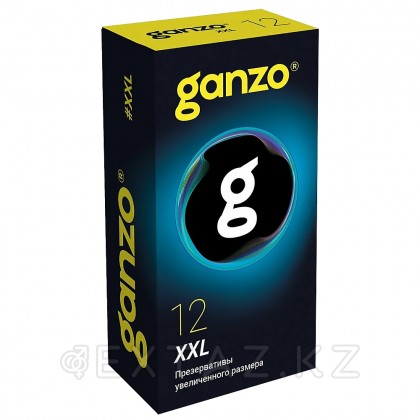 Презервативы увеличенного размера Ganzo XXL Black edition, 12 шт. от sex shop Extaz