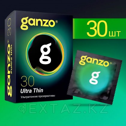 Презервативы ультратонкие Ganzo Ultra Thin Black Edition 30 шт. от sex shop Extaz фото 5