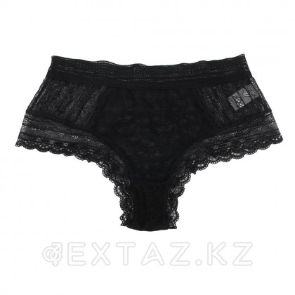 Трусики бразилиана Floral Lace черные (размер XL-2XL) от sex shop Extaz фото 2