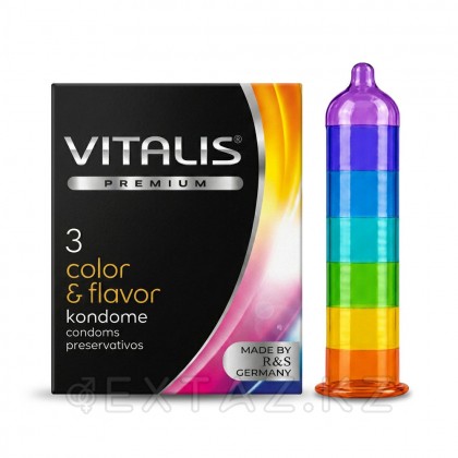 VITALIS №3 Color Презервативы цветные ароматизированные от sex shop Extaz
