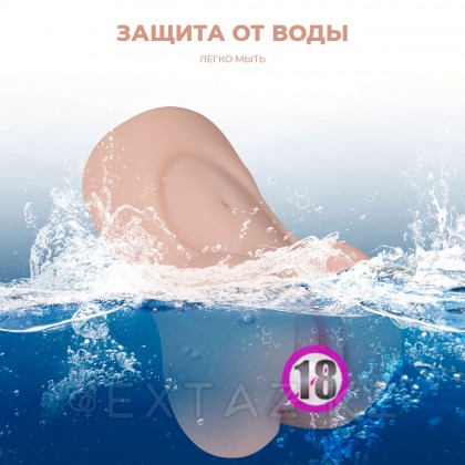Реалистичный компактный мастурбатор Aggie с вибрацией от sex shop Extaz фото 7