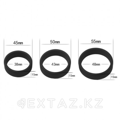 Набор эрекционных колец Power Plus  Pro Ring 3 шт. от sex shop Extaz фото 3