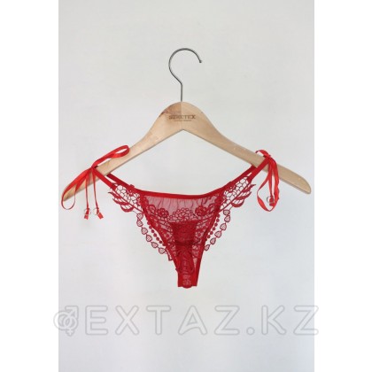Сексуальные ажурные стринги, красные от sex shop Extaz фото 3