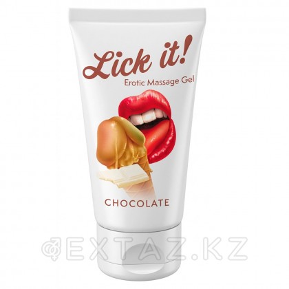 Массажный гель Lick It! с ароматом шоколада, 50 мл от sex shop Extaz