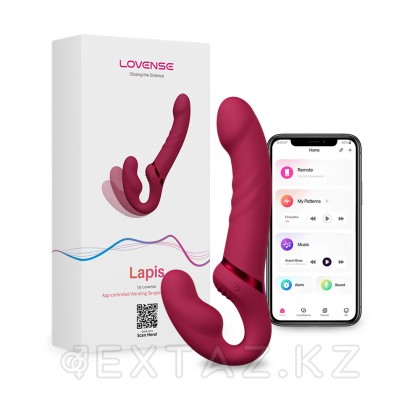 Страпон Lovense Lapis двусторонний, гибкий c вибрацией  от sex shop Extaz фото 4