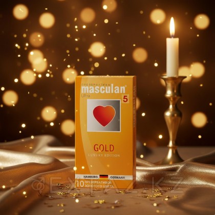 Презервативы MASCULAN 5 ULTRA GOLD № 10 (утонченный латекс золотого цвета) 10 шт. от sex shop Extaz фото 6