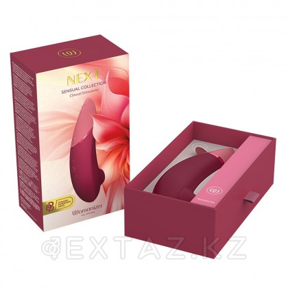 Бесконтактный клиторальный стимулятор Womanizer Next бордовый от sex shop Extaz фото 7