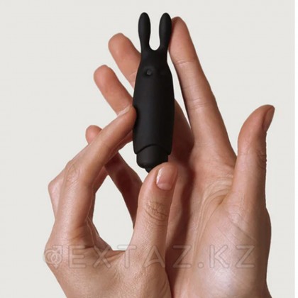 Карманный вибратор-кролик Rabbit Adrien Lastic черный от sex shop Extaz фото 6