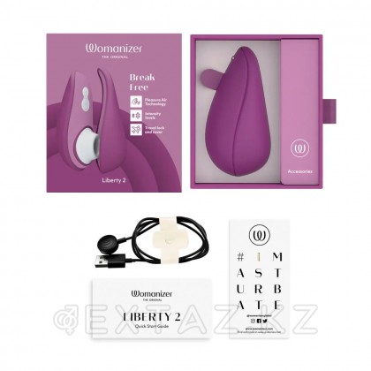 Бесконтактный клиторальный стимулятор Womanizer Liberty 2, фиолетовый от sex shop Extaz фото 9